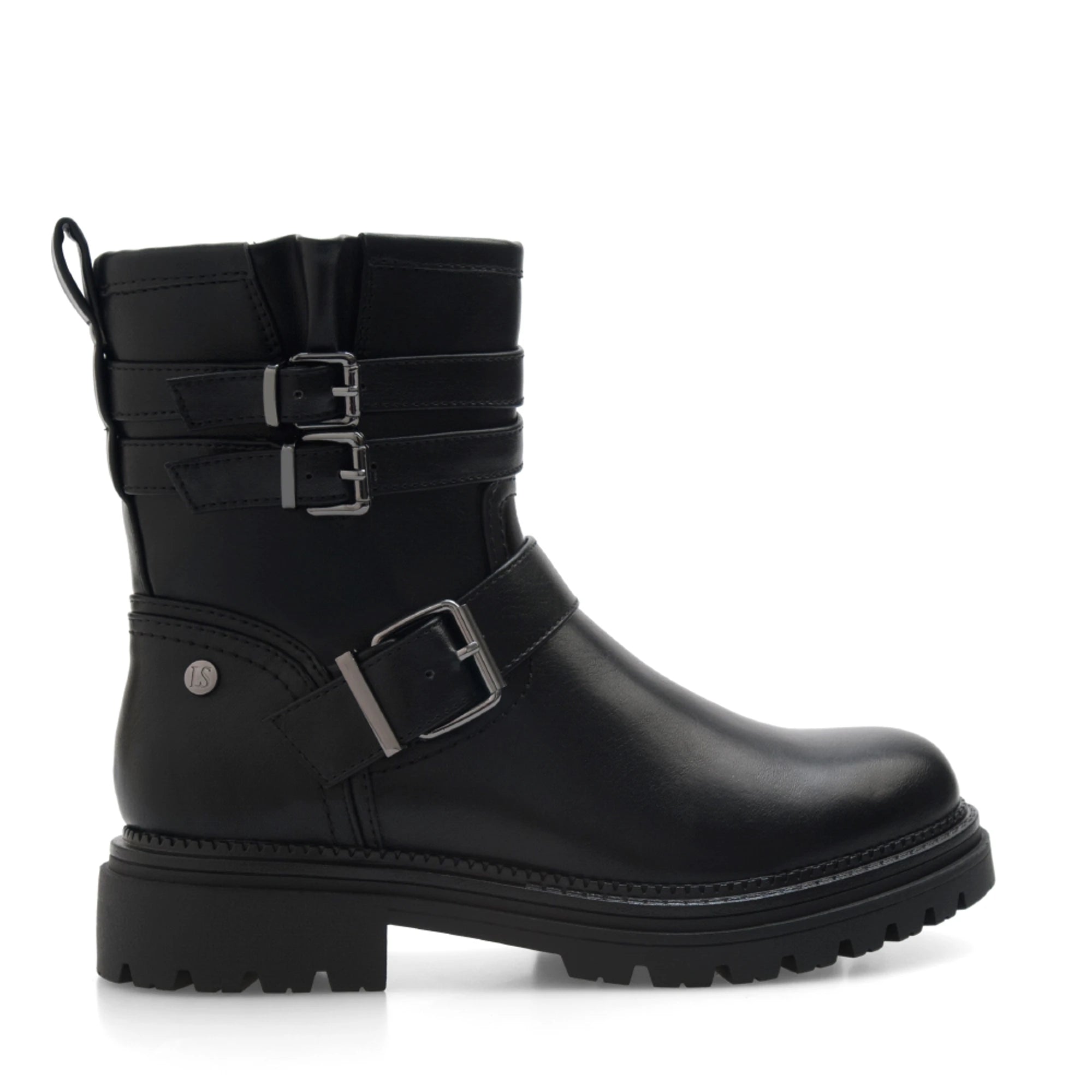 Lady Stork Bota Clarke Cano Alto Taco Medio Sintético Taupe
