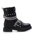 Lady Stork Bota Brunette Cano Curto Salto Bloco Sintético