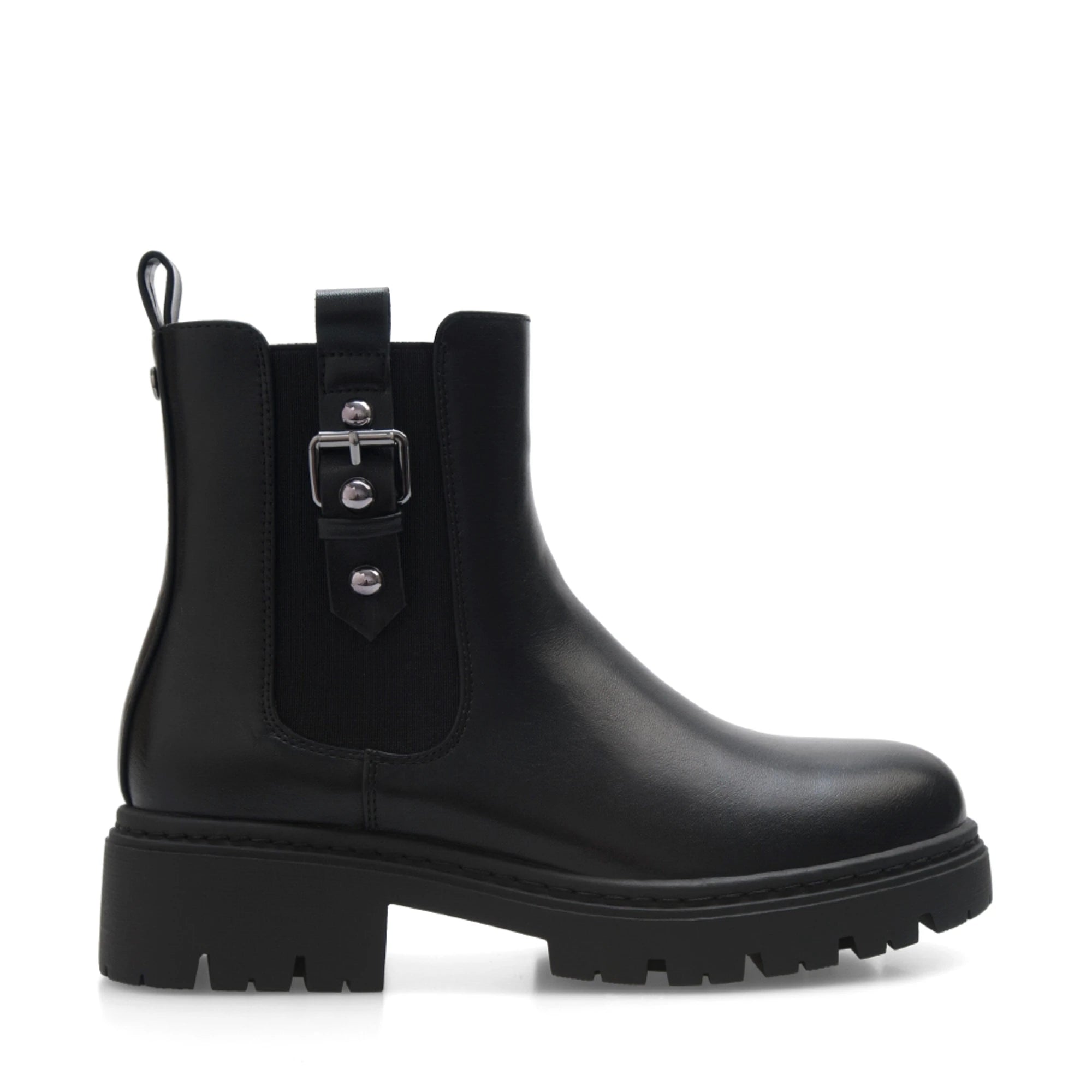 Lady Stork Bota Clarke Cano Alto Taco Medio Sintético Taupe