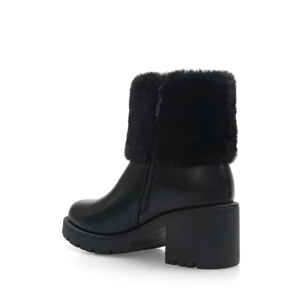 Lady Stork Bota Celsa Cano Curto Salto Bloco Sintético