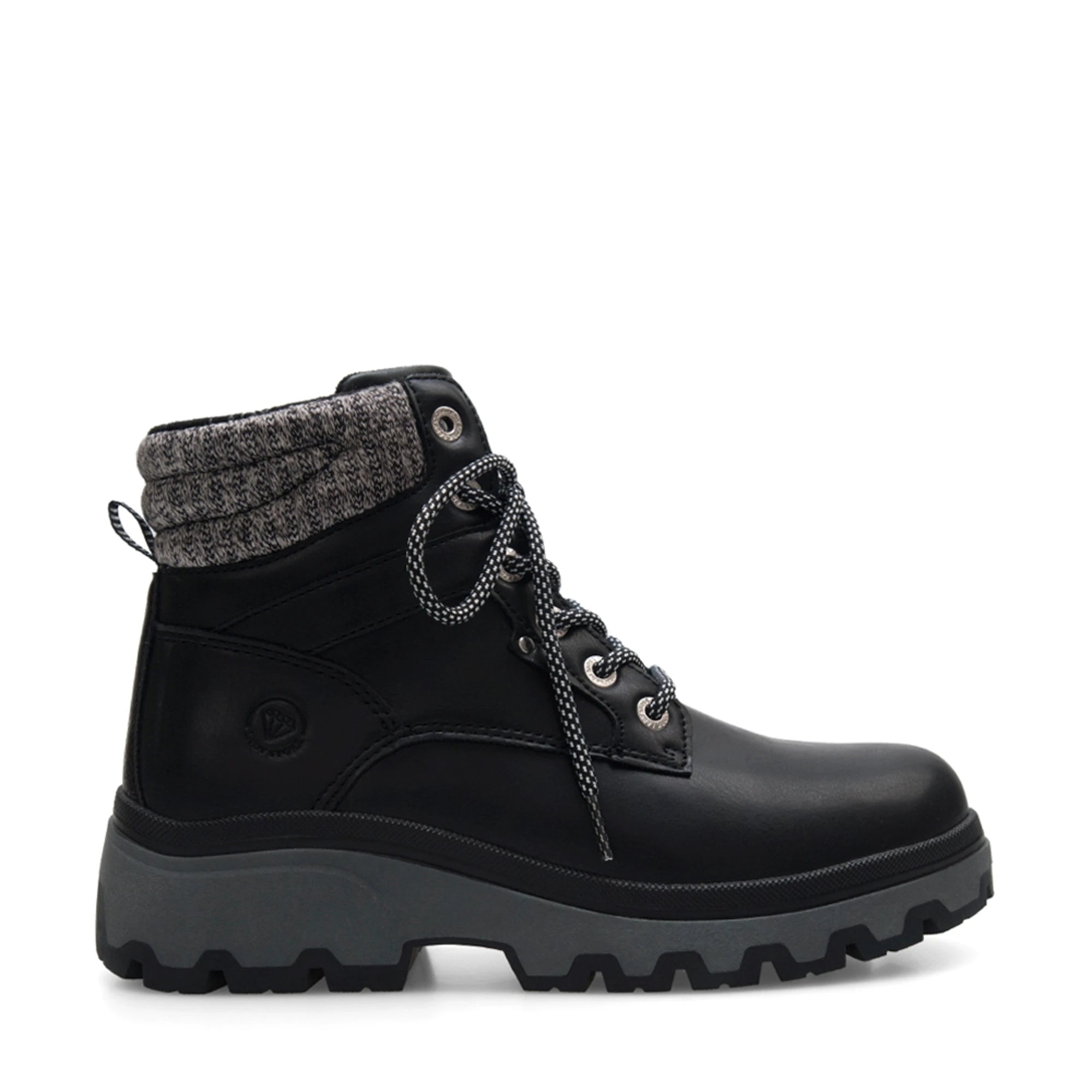 Lady Stork Bota Clarke Cano Alto Taco Medio Sintético Taupe