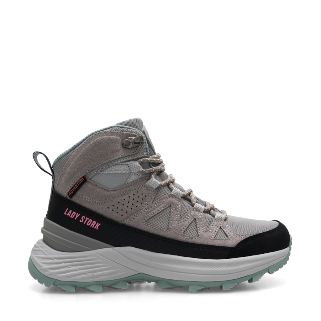 Lady Stork Bota Dania Cano Curto Salto Bloco Sintético