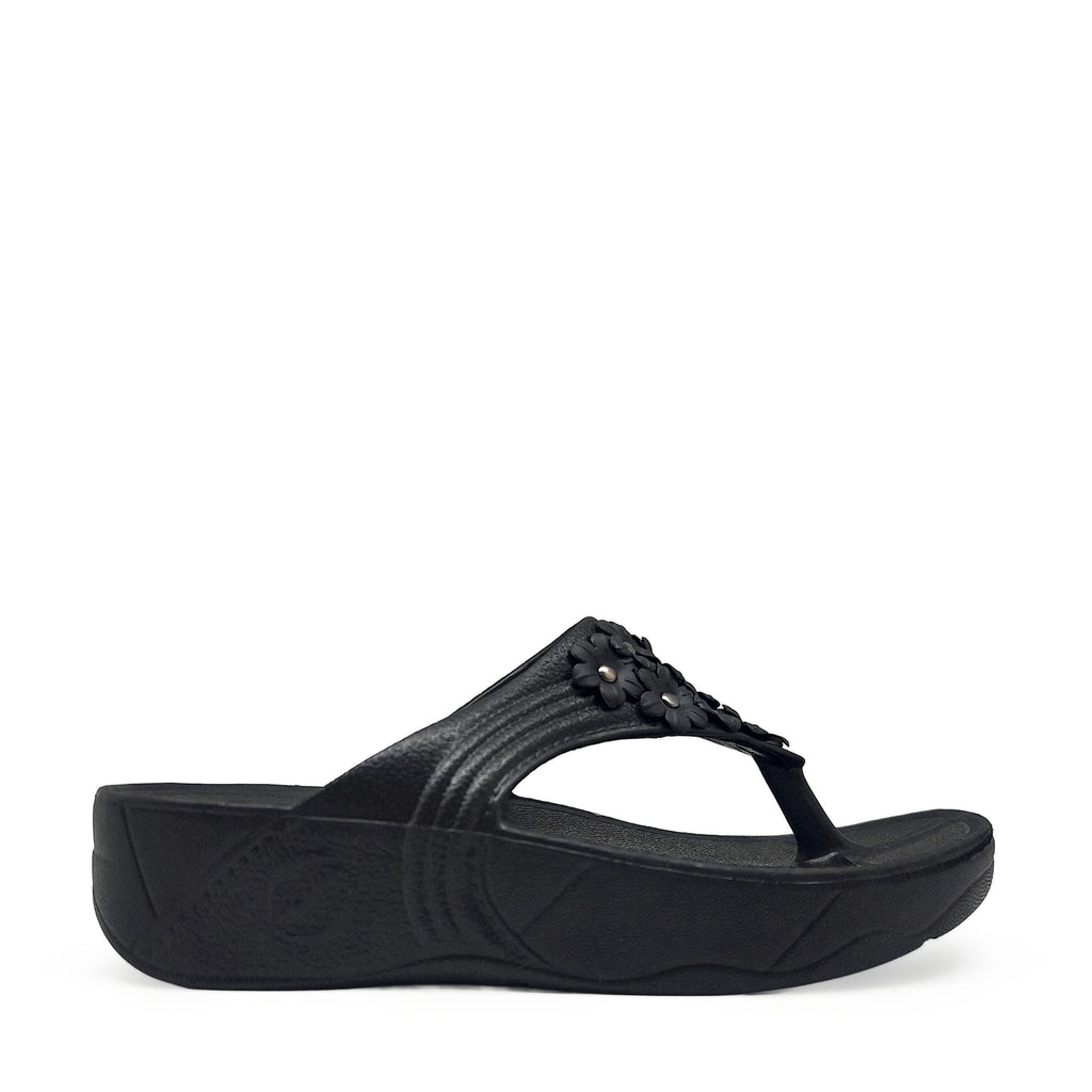 Lady Stork Ibiza Flor Ojota Plana Sintética