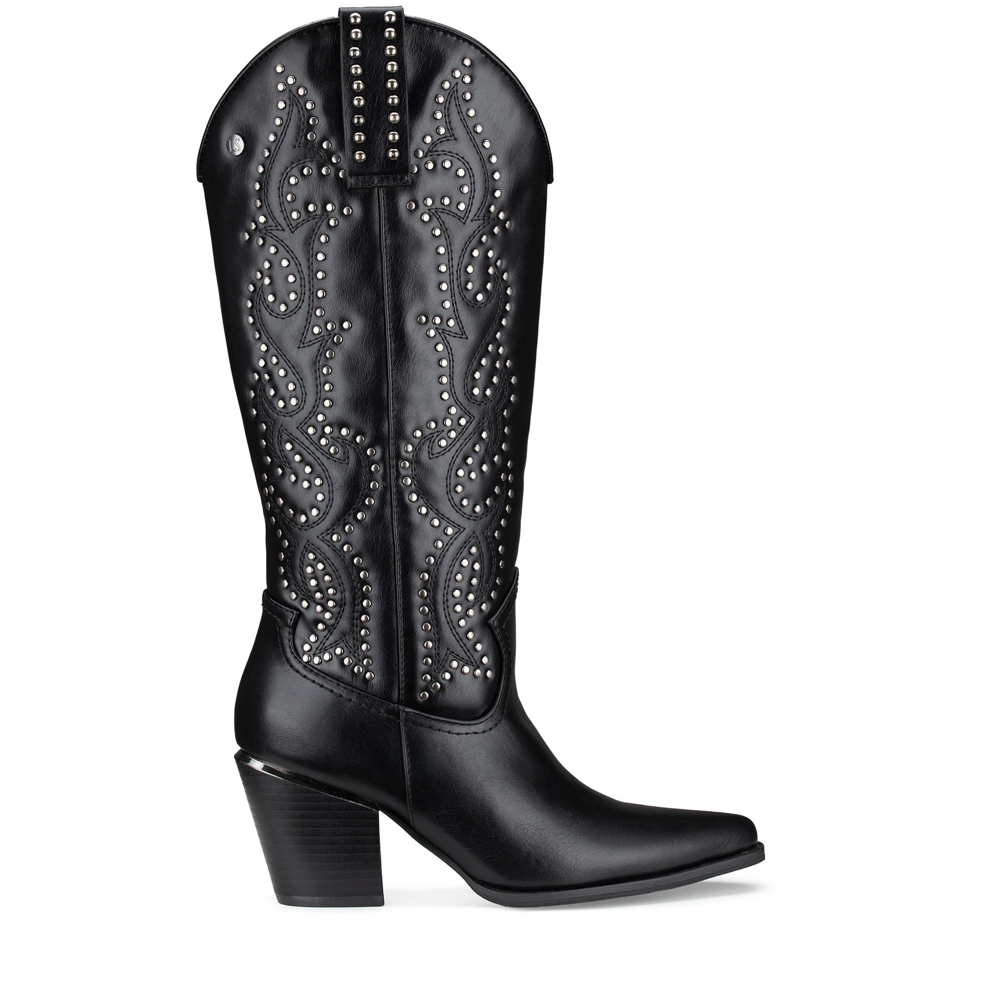 Lady Stork Bota Ariana Cano Curto Salto Bloco Sintético