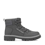 Lady Stork Bota Anabel Cano Curto Salto Bloco Sintético Cinza