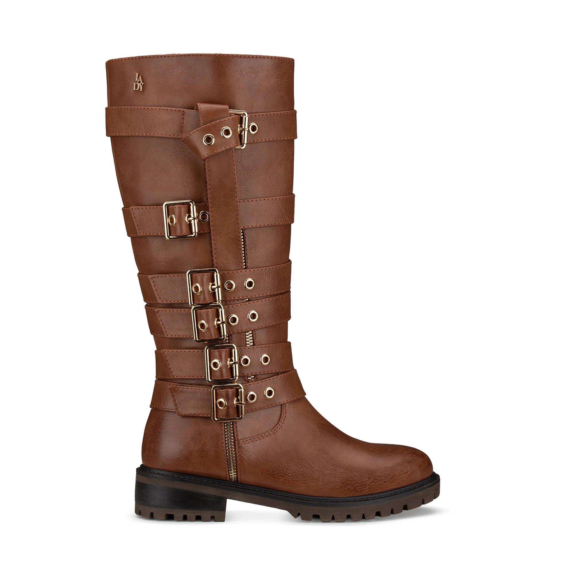 Lady Stork Bota Ariana Cano Curto Salto Bloco Sintético