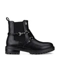 Lady Stork Bota Aspen Cano Curto Salto Bloco Sintético