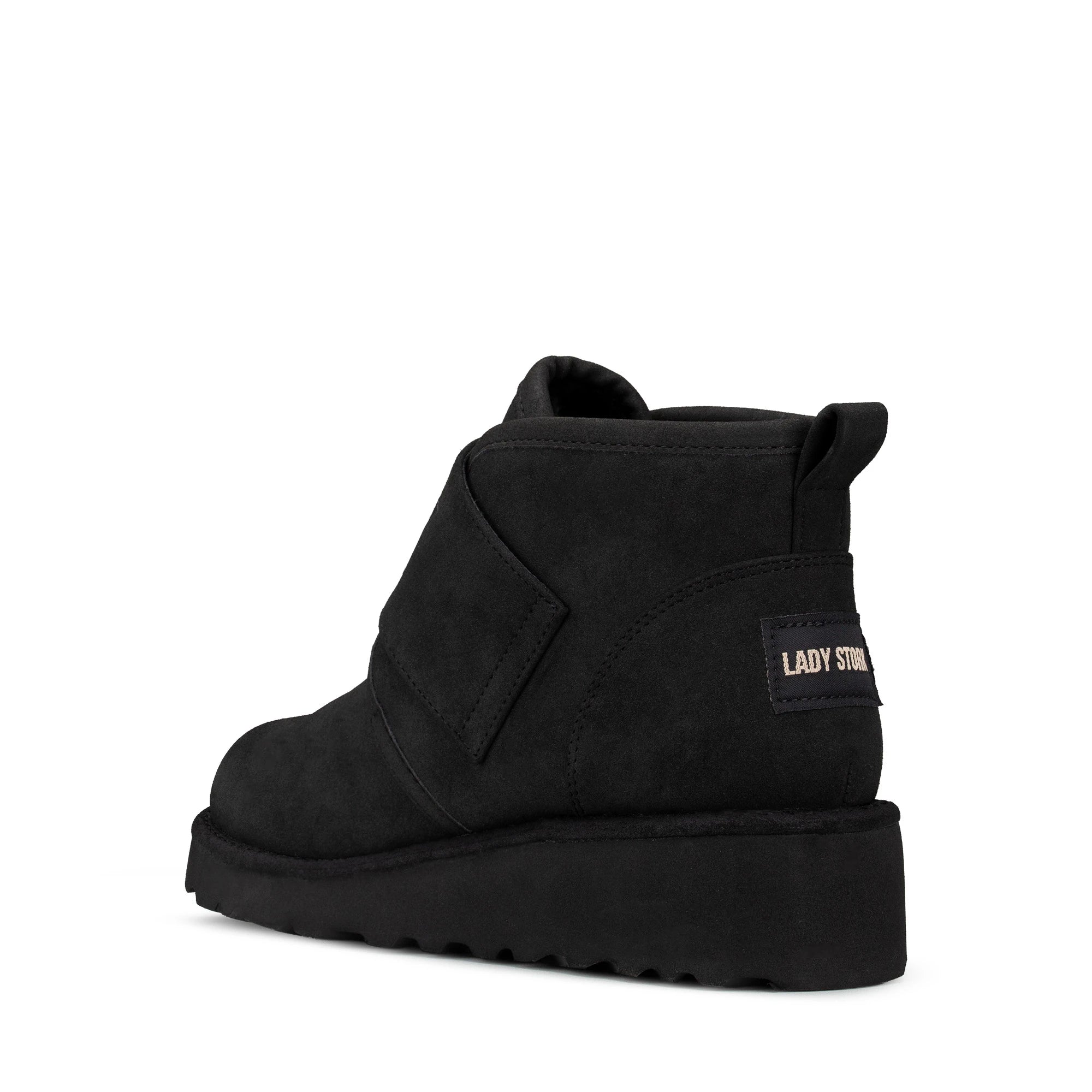 Lady Stork Bota Faustina Cano Curto Salto Bloco Sintético