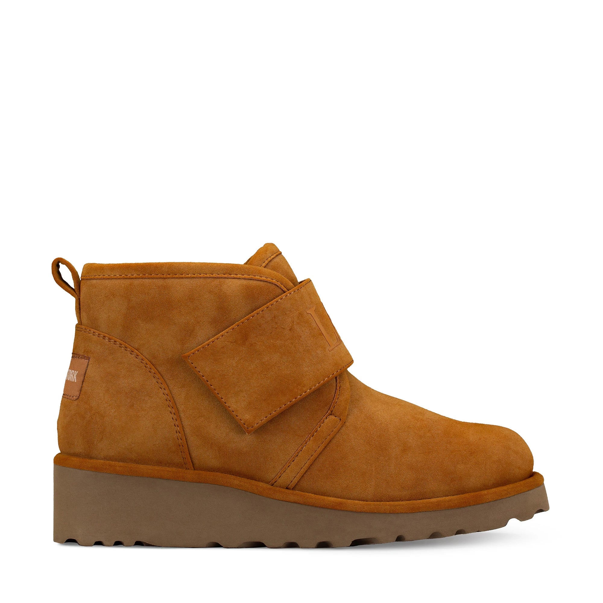 Lady Stork Bota Clarke Cano Alto Taco Medio Sintético Taupe