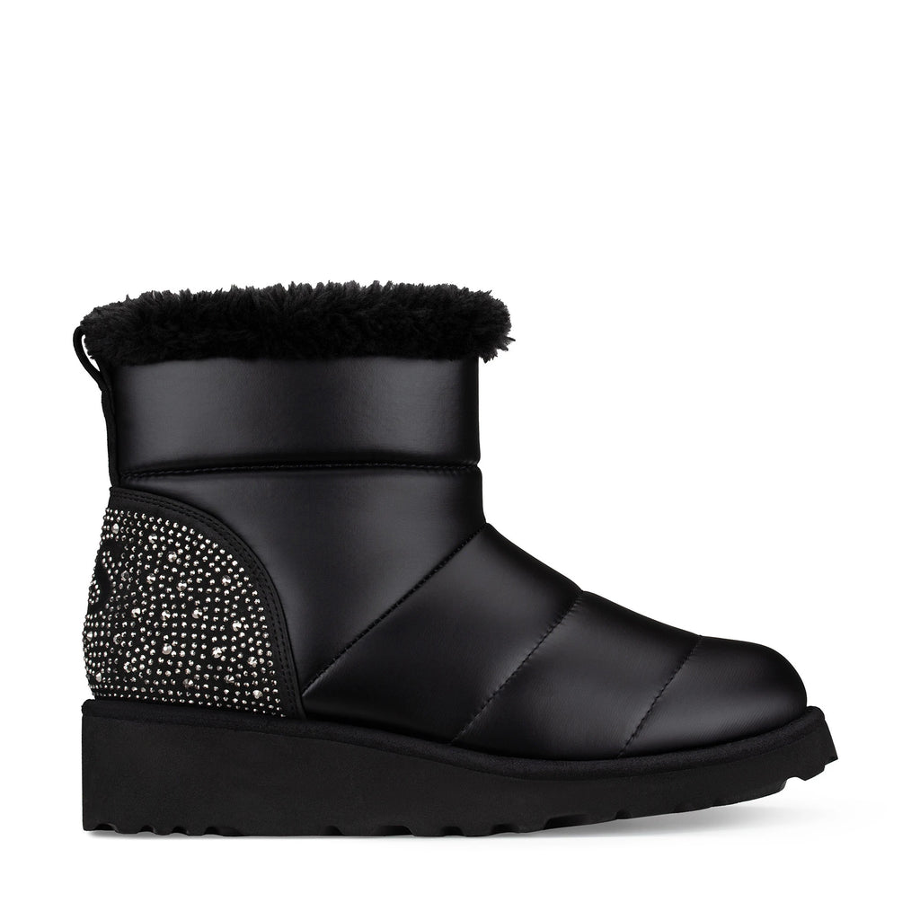 Lady Stork Bota Clara Cano Curto Salto Bloco Sintético Taupe