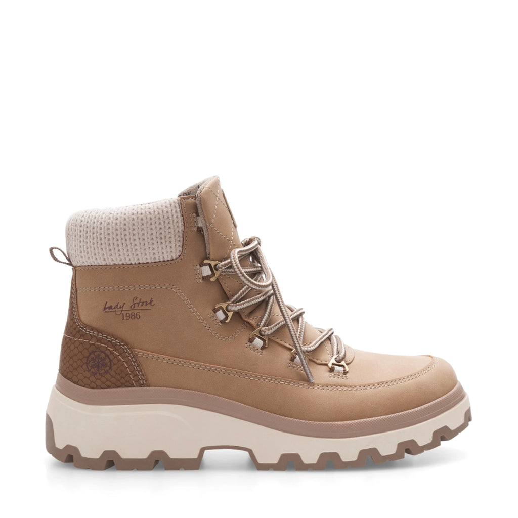 Lady Stork Bota Abelia Cano Curto Salto Bloco Sintético Preto