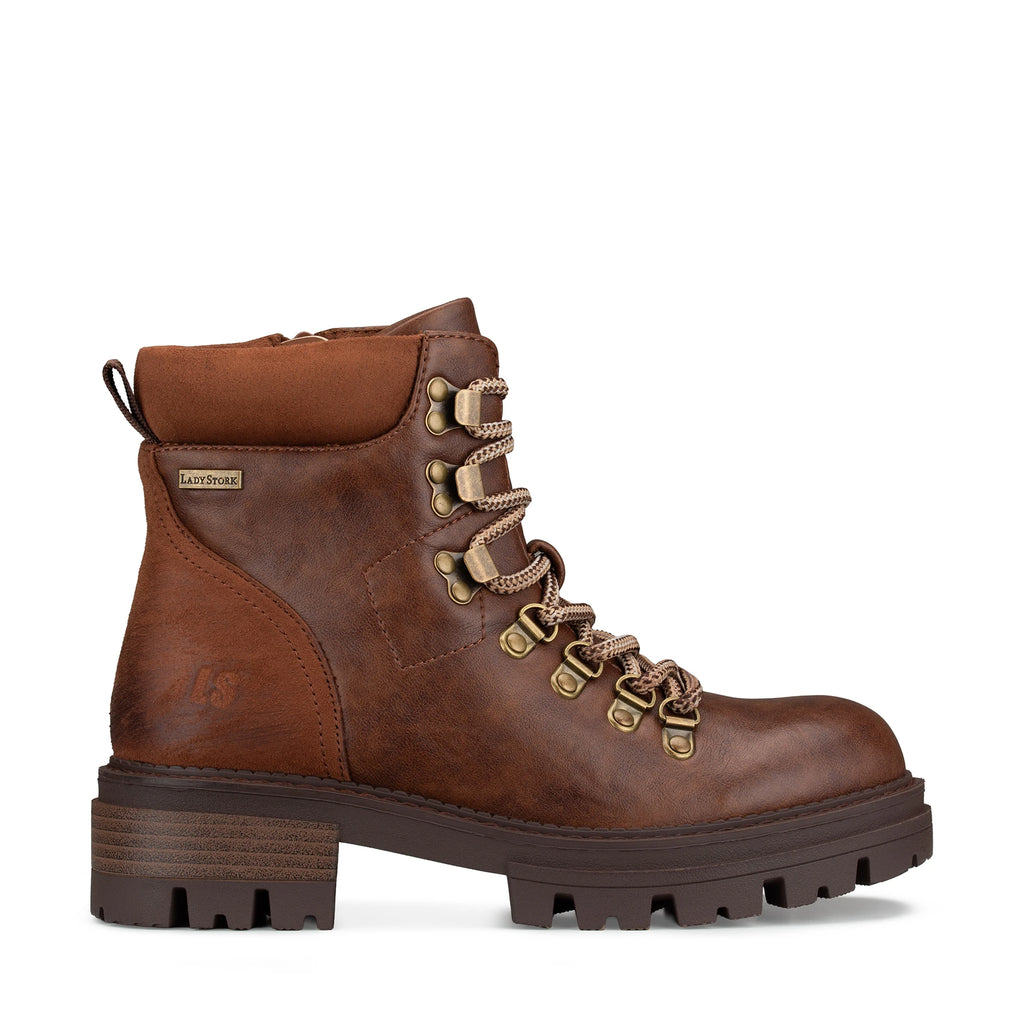 Lady Stork Bota Ariana Cano Curto Salto Bloco Sintético