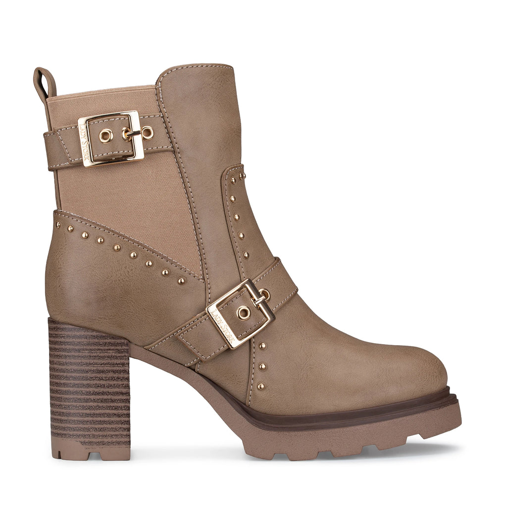 Lady Stork Bota Ariana Cano Curto Salto Bloco Sintético