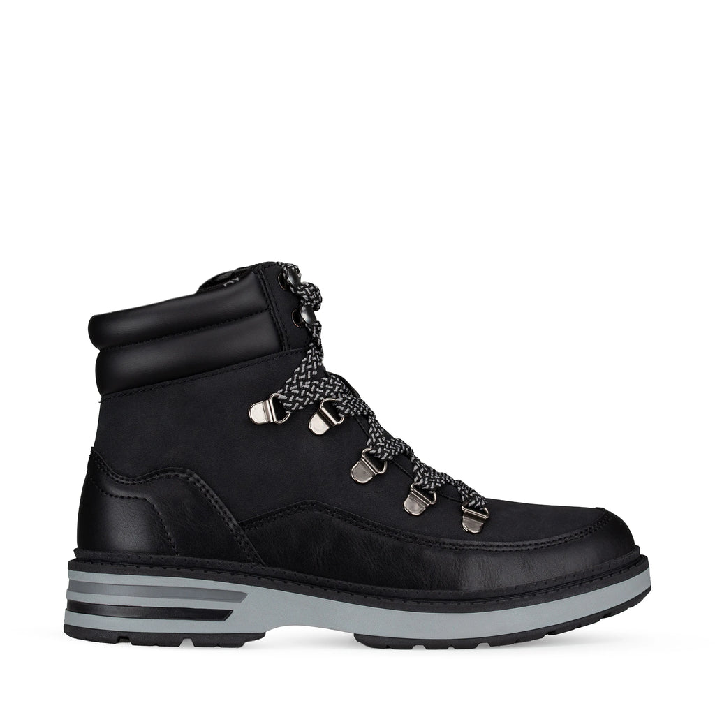 Lady Stork Bota Astrid Cano Curto Salto Bloco Sintético Chocolate