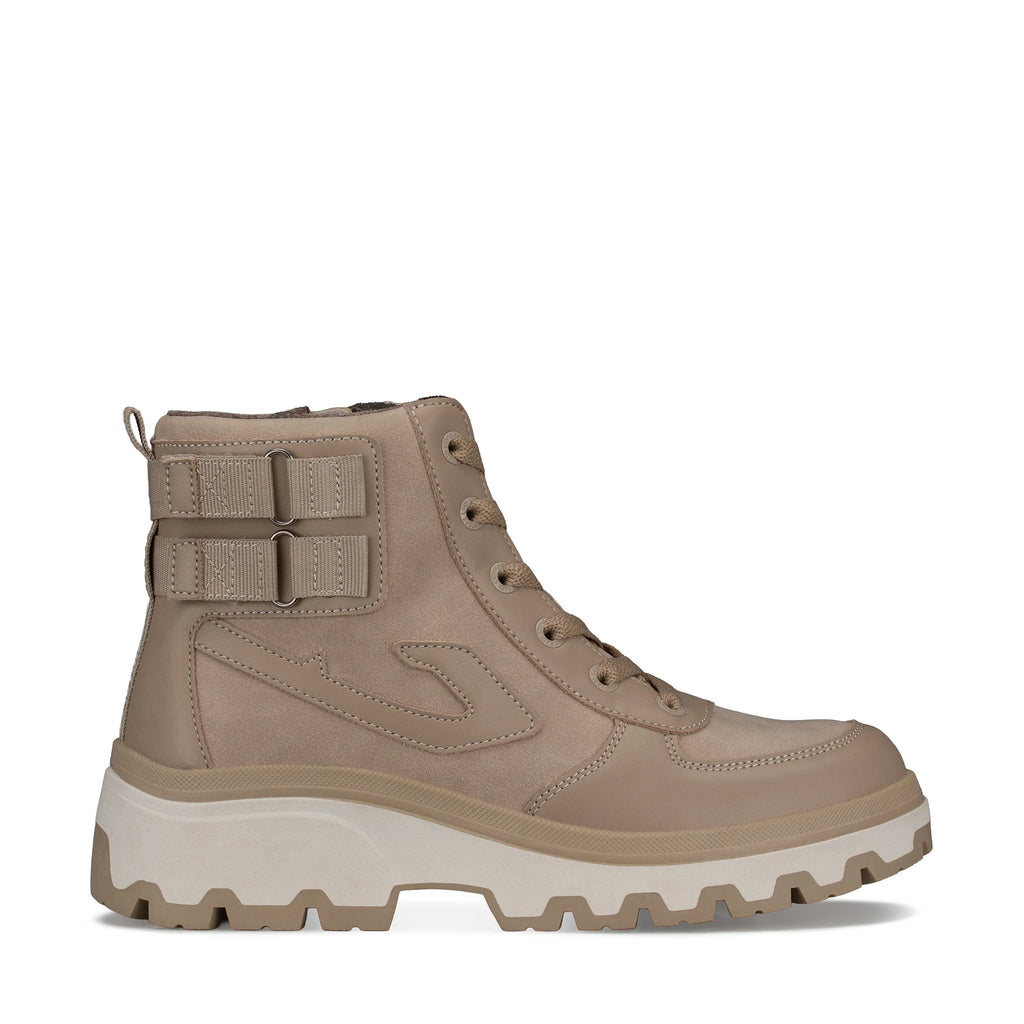 Lady Stork Bota Cielo Cano Curto Salto Bloco Sintético