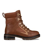 Lady Stork Bota Astrid Cano Curto Salto Bloco Sintético Chocolate