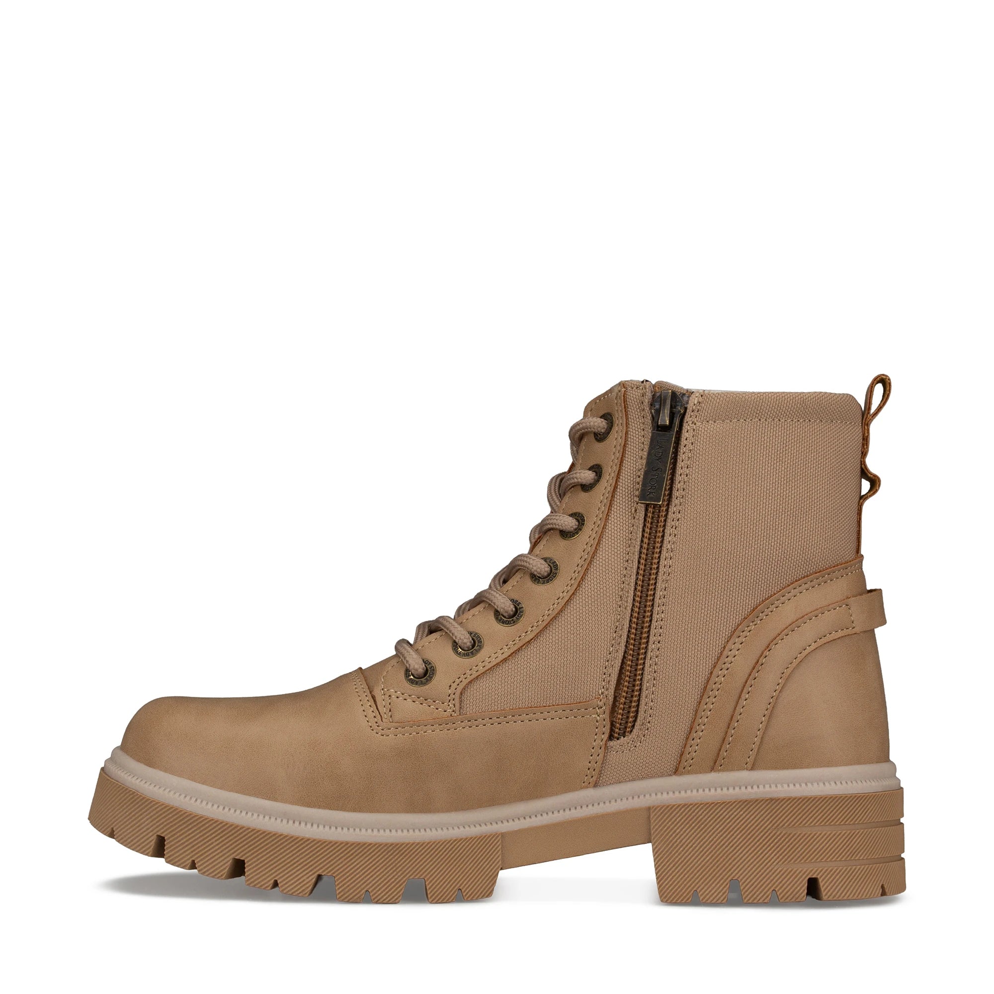 Lady Stork Bota Andy Cano Curto Salto Bloco Sintético Negro