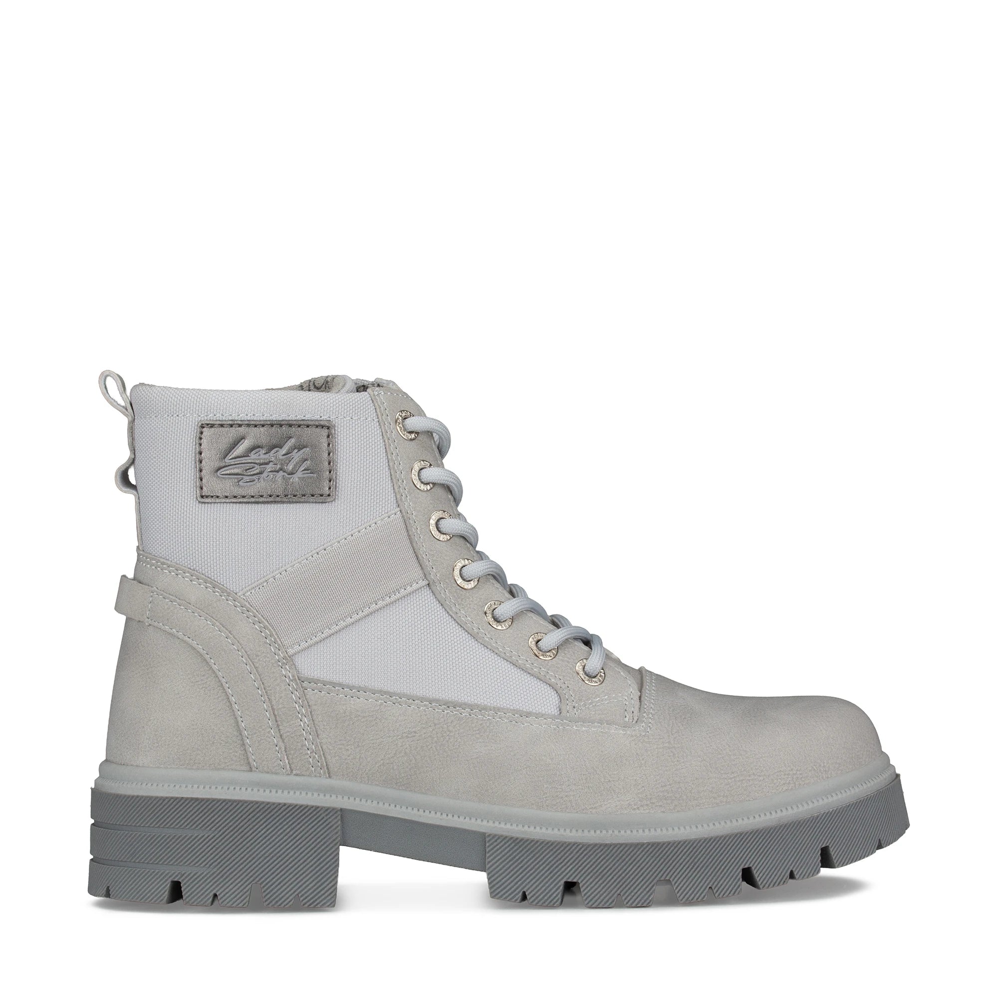 Lady Stork Bota Astrid Cano Curto Salto Bloco Sintético Chocolate