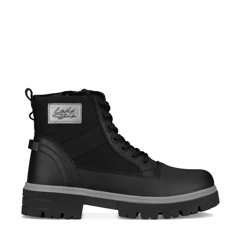 Lady Stork Bota Astrid Cano Curto Salto Bloco Sintético Chocolate