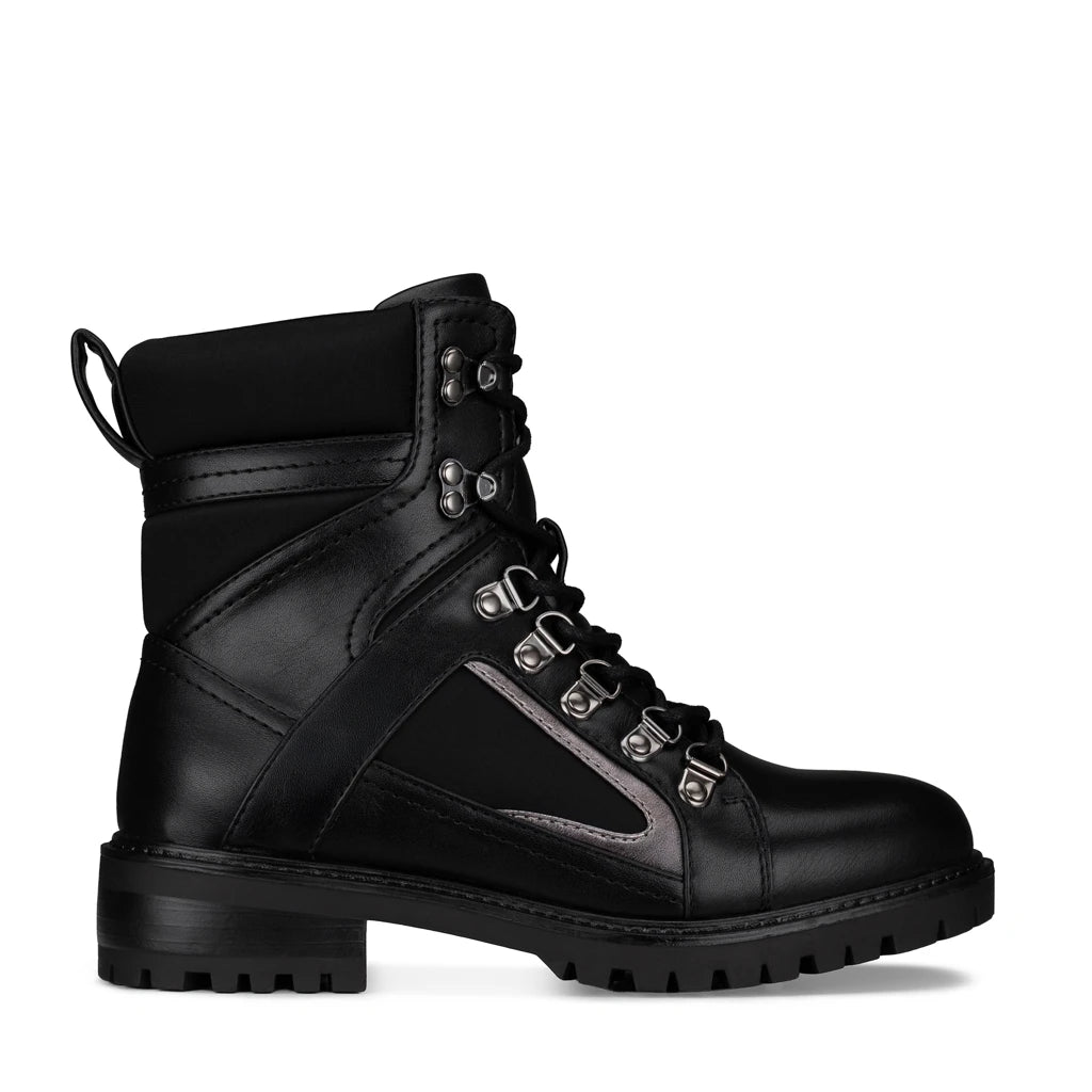 Lady Stork Bota Astrid Cano Curto Salto Bloco Sintético Chocolate