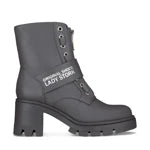 Lady Stork Bota Abelia Cano Curto Salto Bloco Sintético Preto