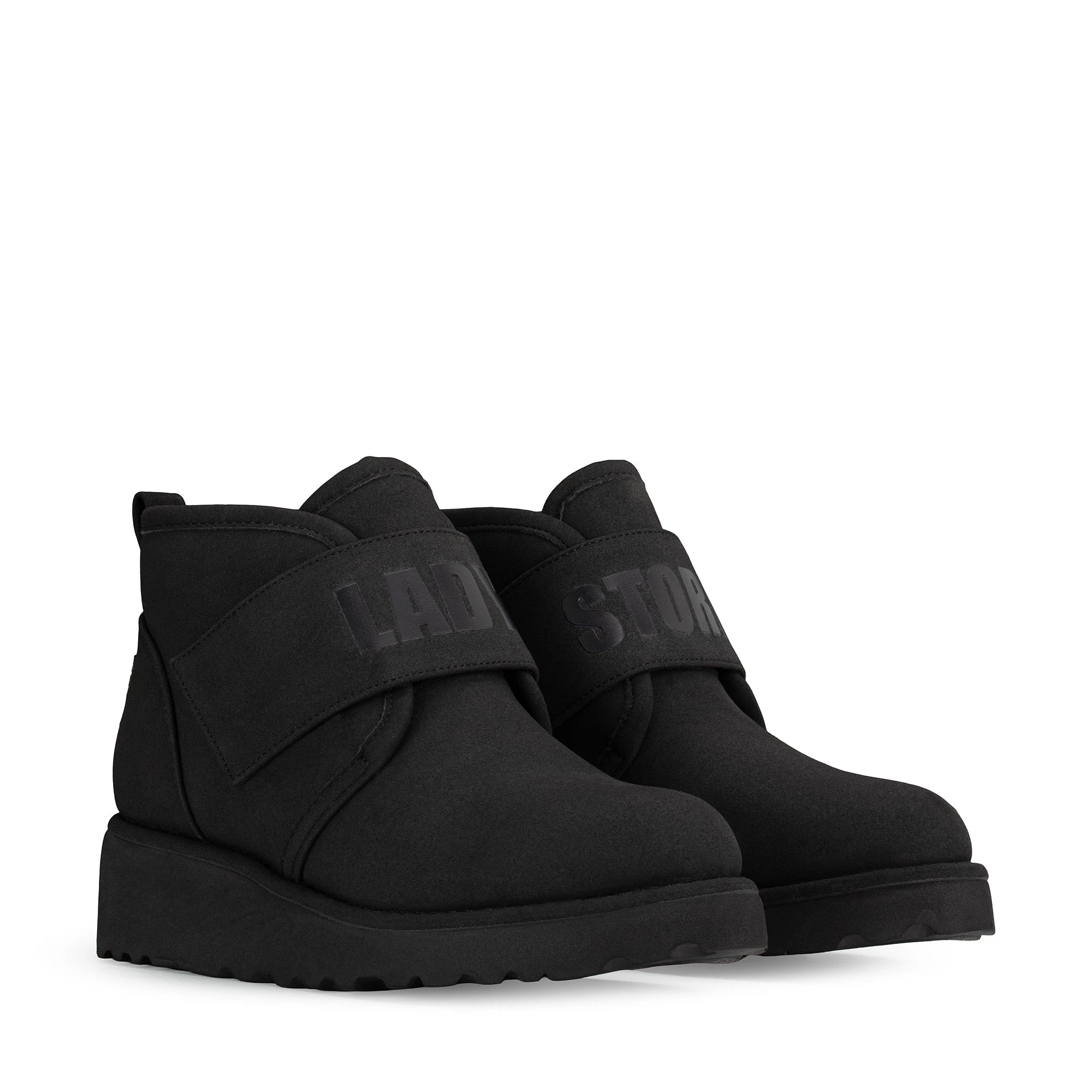 Lady Stork Bota Faustina Cano Curto Salto Bloco Sintético
