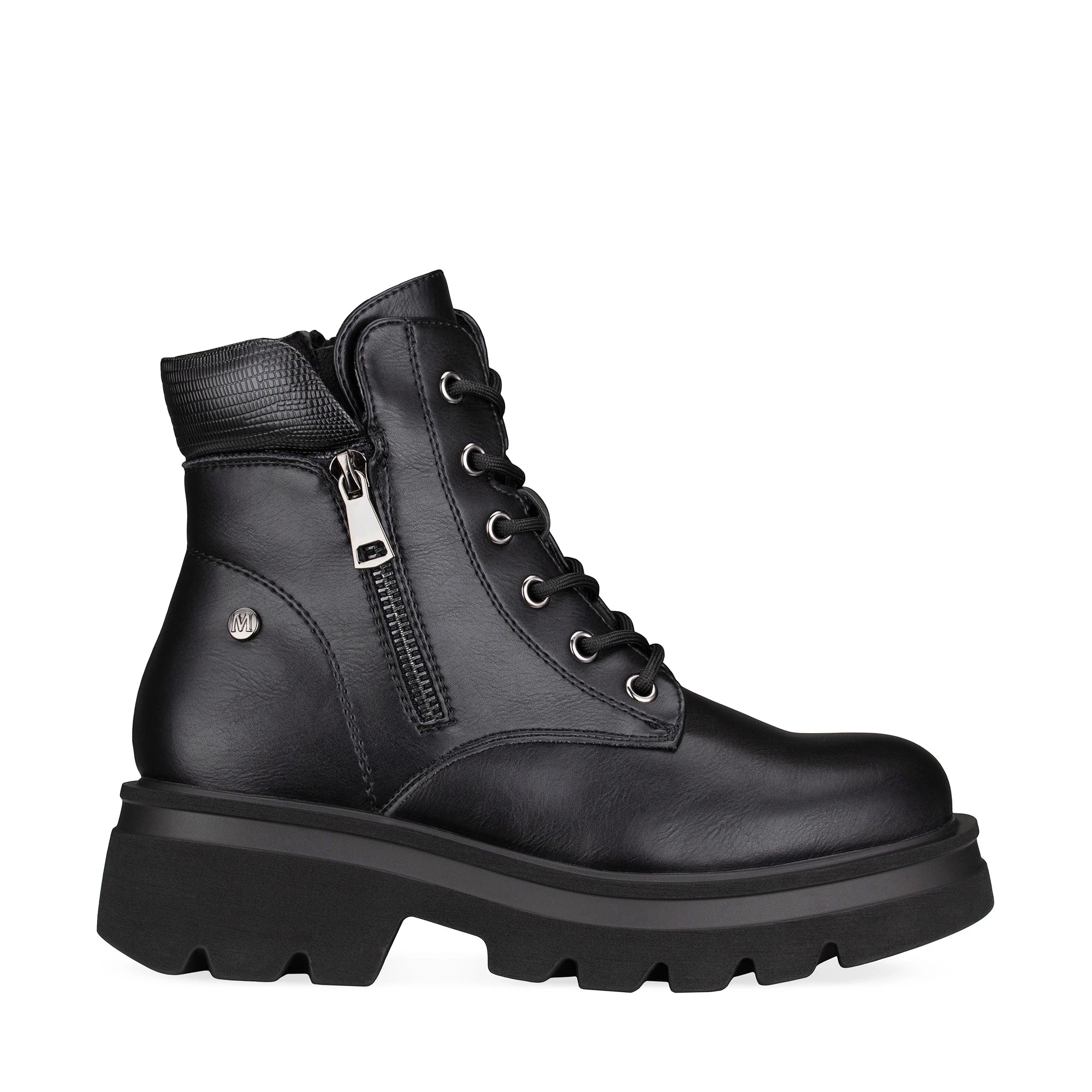 Lady Stork Bota Astrid Cano Curto Salto Bloco Sintético Chocolate