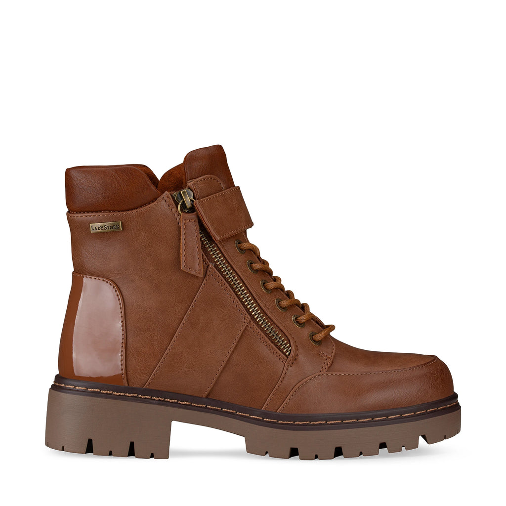 Lady Stork Bota Ariana Cano Curto Salto Bloco Sintético